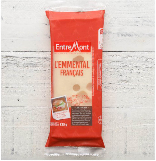 앙트르몽 에멘탈치즈 포션 135g, 1개