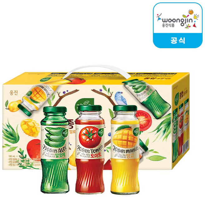 자연은 종합음료세트, 12개, 180ml