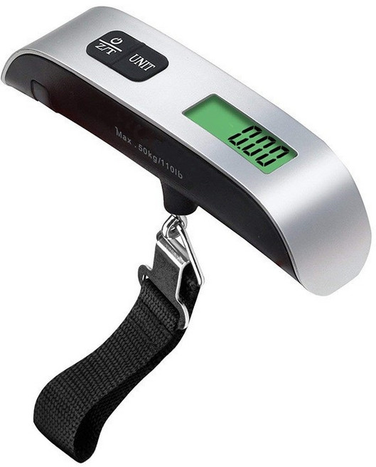 旅行手提秤 50kg 數位顯示行李秤, 1個, 電子行李秤