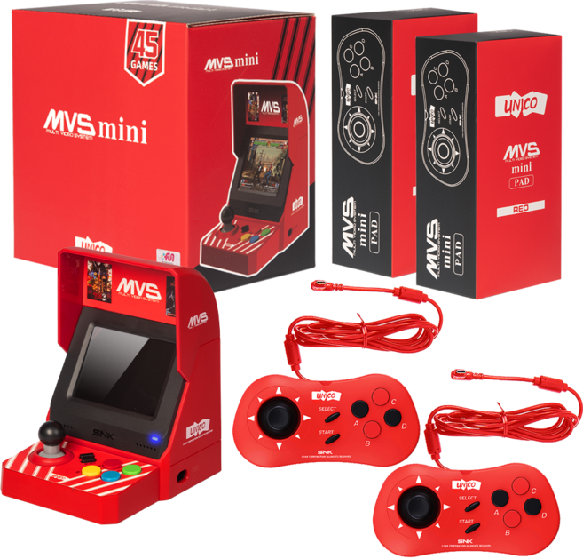 SNK 네오지오 미니 아케이드 게임기 MVS mini / 정품 라이센스 레트로 게임기, MVSX minI  DELUX