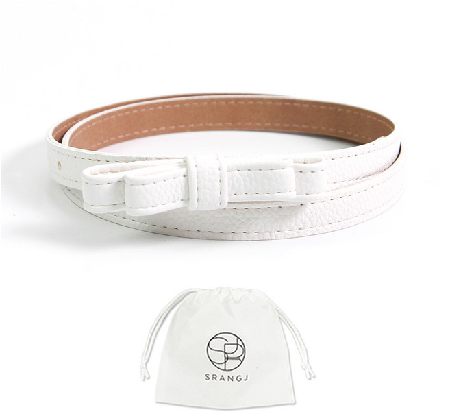 에스랑제이 여성 리본 슬림 원피스 벨트 AS48