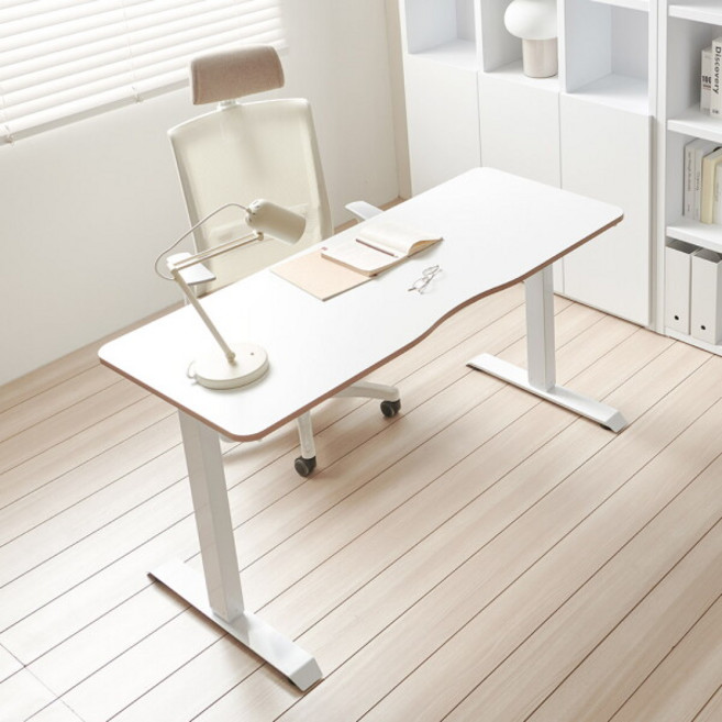 [아씨방] [가구] 컴포트 전동 스탠딩 높이조절 책상 100cm, 색상:화이트