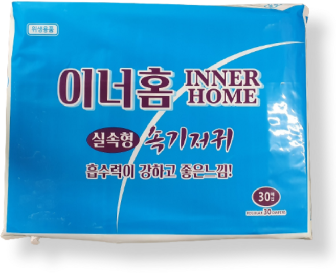 이너홈 현대양행 일자형 실속 속기저귀 30매 1팩, FREE(onesize), 30매입, 1개