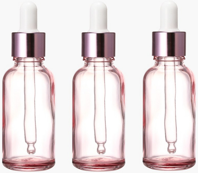 닥터보틀 핑크 스포이드 유리용기 화장품공병, 3개, 30ml