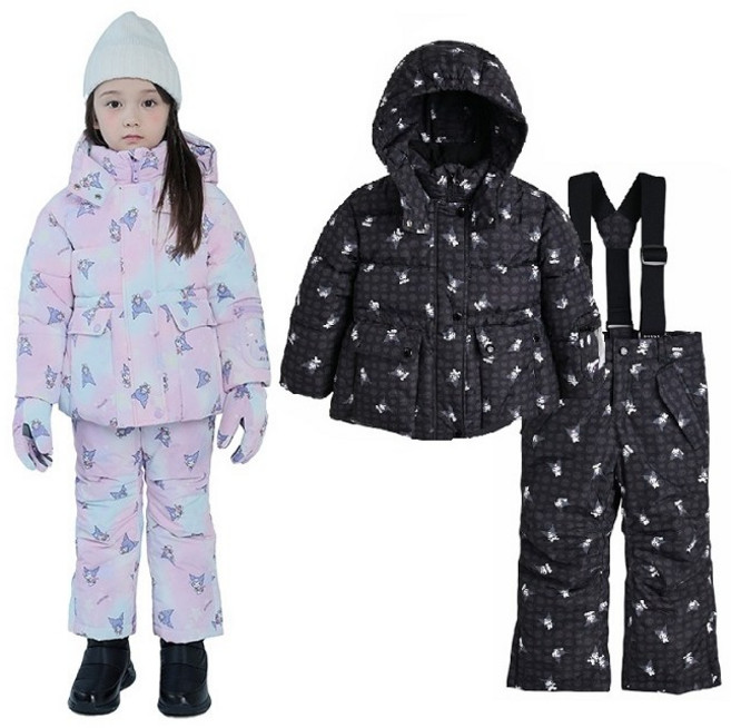 겨울)쿠로미스키점퍼/바지(핑보라/블랙)