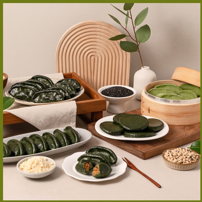 영광 모싯잎송편 [거피-냉동생송편1.3kg] 왕송편, 24개, 56g