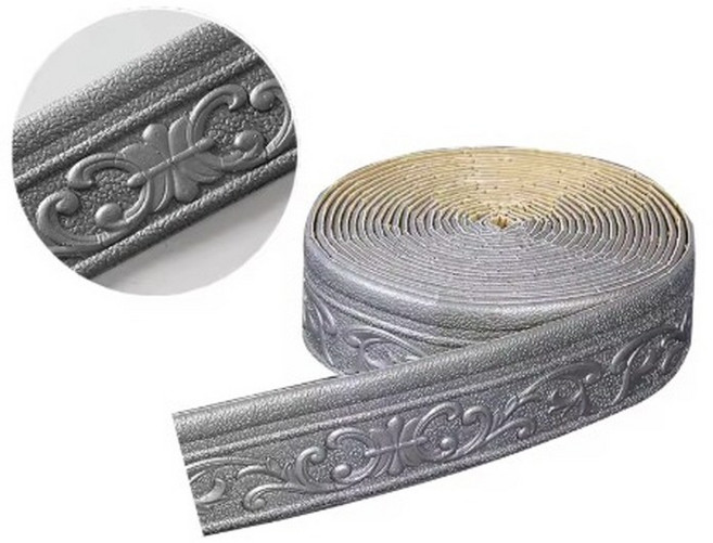 붙이는 접착식 띠벽지 몰딩 벽테두리 폼블럭(8종옵션), 폼블럭 그레이