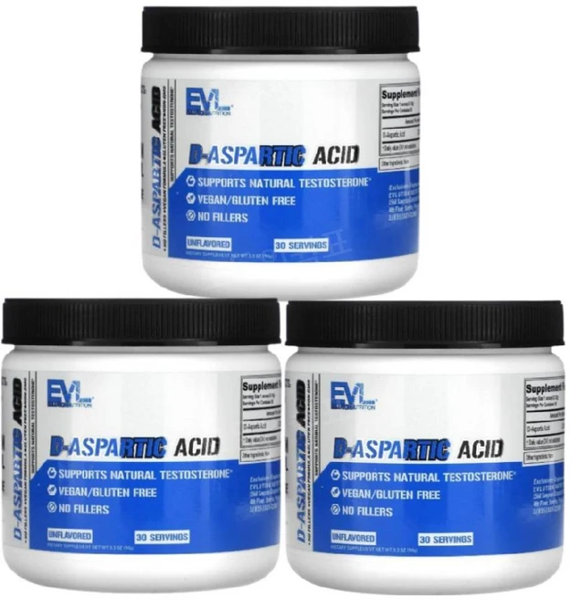 EVLution D 디 아스파르트산 아스파트산 분말 가루 94g 3개 Aspartic Acid - 쿠팡