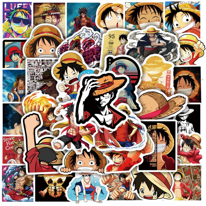 2026 NEW 일본 애니메이션 스티커 다꾸 어린이선물 대용량 몬스터팩 설선물 추석선물 어린이날선물, 1세트, 원피스