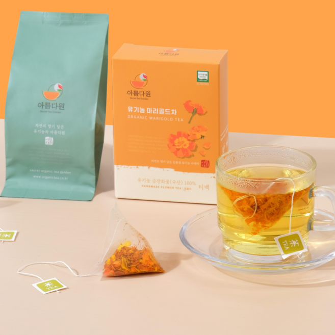 아름다원 유기농 메리골드 꽃차 금잔화차 눈에좋은차 (30티백), 30개입, 1개, 12g