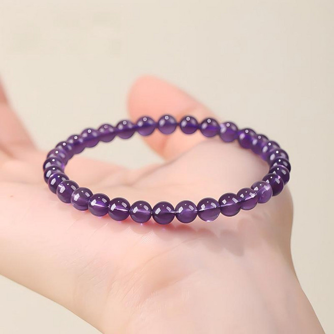 급 & 오누이디스플레이 급 자수정 팔찌- 2월 탄생석 천연 원석으로 감정 안정 불면 완화 힐링 & 명상에 최적! 라피네오리진 추천 운그라도 프리미엄 선물