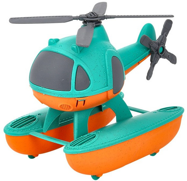 친환경 에코프렌들리 생분해 바이오 플라스틱 탈것 교통 육상 해상 수상 장난감 어린이집 유치원 Eco-friendly Bioplastic Vehicle toy, 수상 헬리콥터, 1개