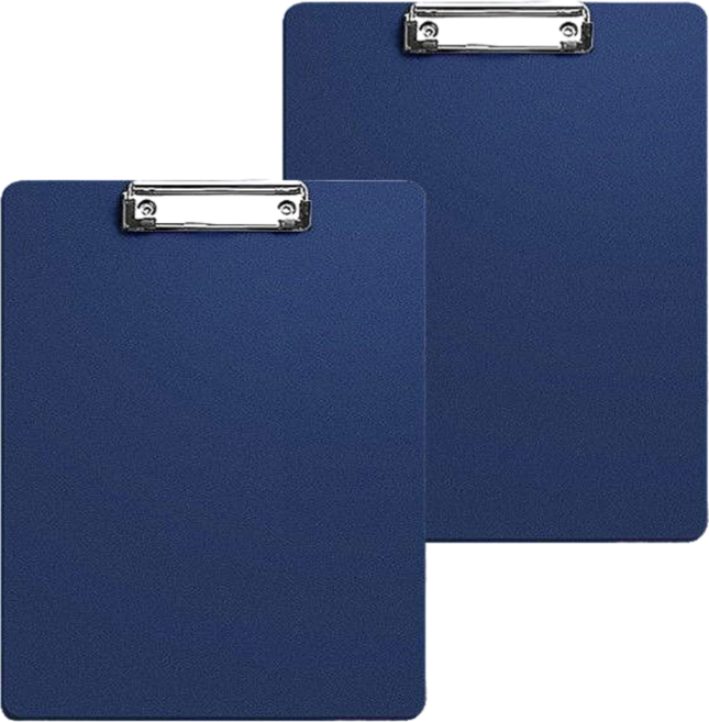 원오피스 컬러 PS 클립보드 A4, 2개입, 네이비