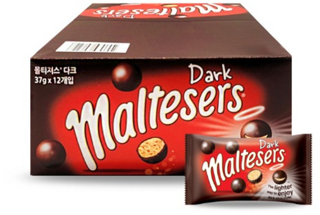 몰티져스 다크 초코볼 37g, 12개