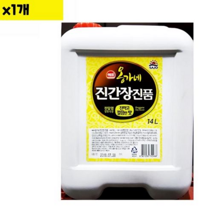 식자재 식재료 유통 도매 진간장(옹가네 ), 1개, 14L