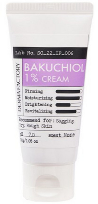 DermaFactory 補骨脂酚1%緊緻乳霜 30g 植物視黃醇 Bakuchiol 面霜, 1個