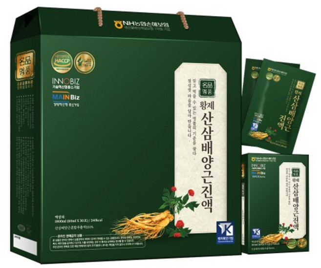 산삼배양근 진액 산양삼 산양 산삼 홍삼 인삼씨앗 명절 감사 선물, 1개, 1.8L