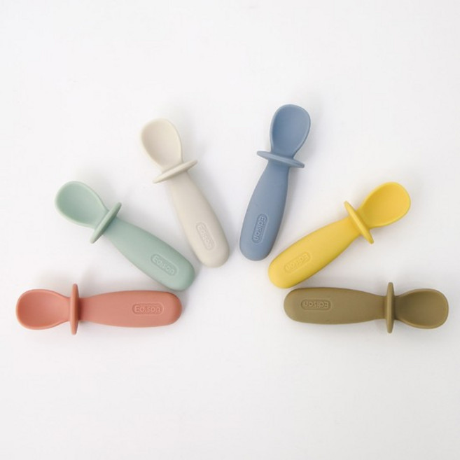 에디슨 스스로 자기주도 어린이 실리콘 스푼, ES1594 블루