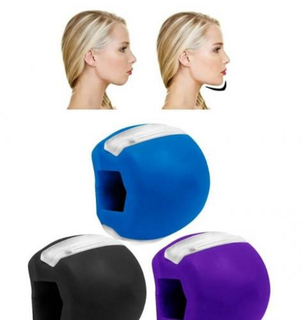 입운동 피트니스 얼굴 마사지 턱 근육 씹는공 훈련, 입운동퍼플G00936, 1개