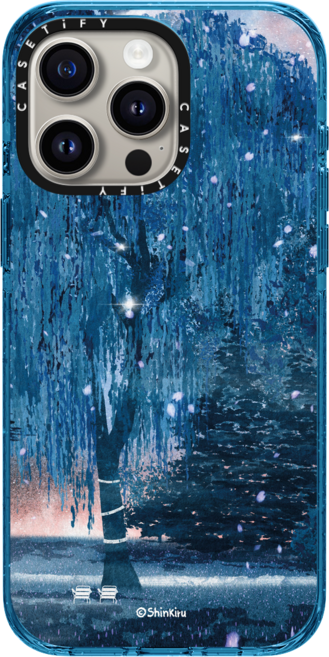 케이스티파이 CASETiFY 아이폰 15 프로 맥스 맥세이프 호환 임팩트 케이스 under a tree by shinkiru - 매트 블랙, {Size} {Color} -  청록색, 청록색, 1