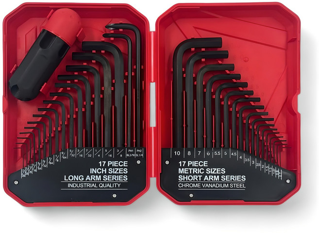 한방 육각렌치세트 36pcs 인치 미리 BK-WRS36, 1개