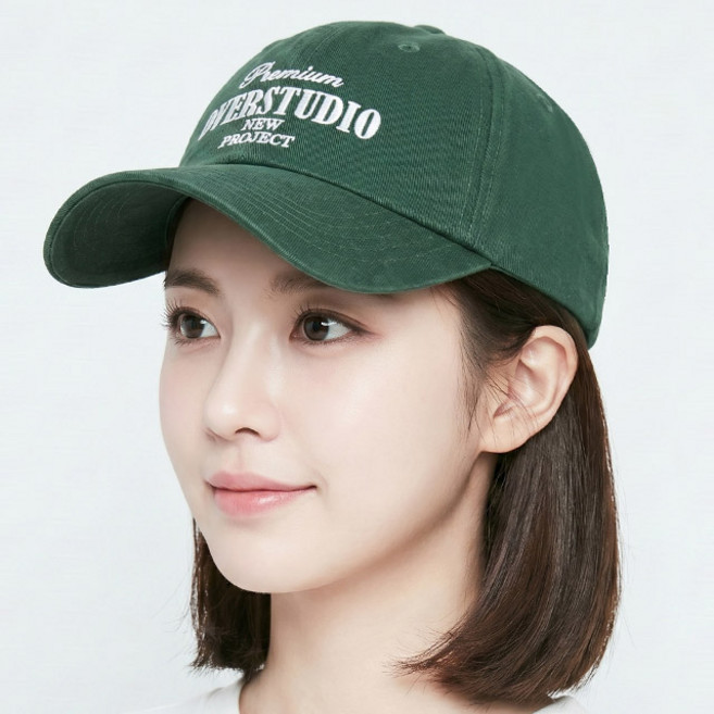 [국산] 볼캡 오버 스튜디오 자수 야구모자 남녀공용 데일리 캡모자