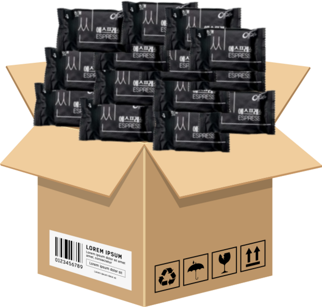 해태 에이스 씬 에스프레소맛 신제품 (개별포장), 24.25g, 96개