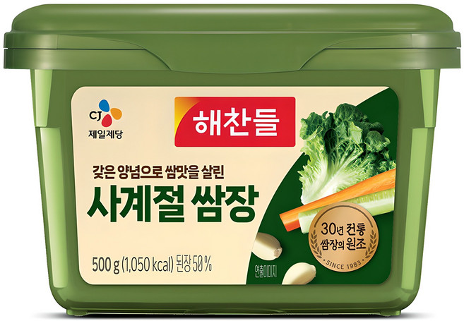 해찬들 사계절 쌈장, 500g, 1개