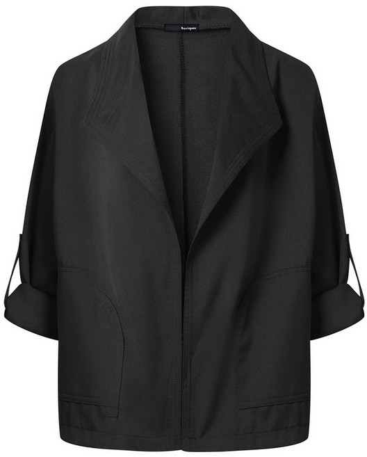 보니스팍스 노카라 오픈 소매 롤업 자켓 (XP3JK004L0)