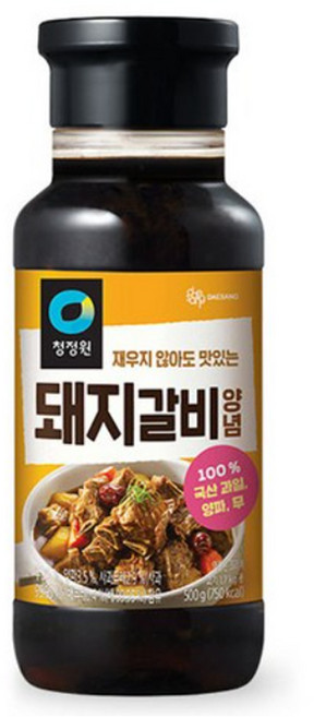 청정원 전통 돼지갈비양념, 500g, 1개