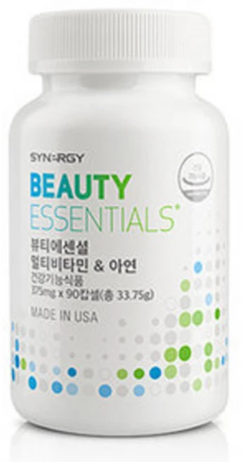 시너지 뷰티 에센셜 멀티비타민 & 아연, 90정, 1개 - 쿠팡