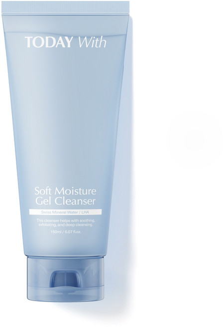 투데이위드 소프트 모이스쳐 약산성 젤 클렌징폼, 1개, 150ml