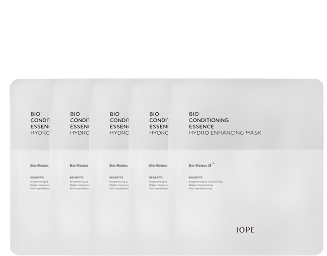 아이오페 바이오 컨디셔닝 에센스 하이드로 인핸싱 마스크팩 23g, 1개입, 5개