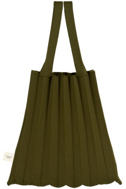 [플리츠마마] 토트백 자카드카키