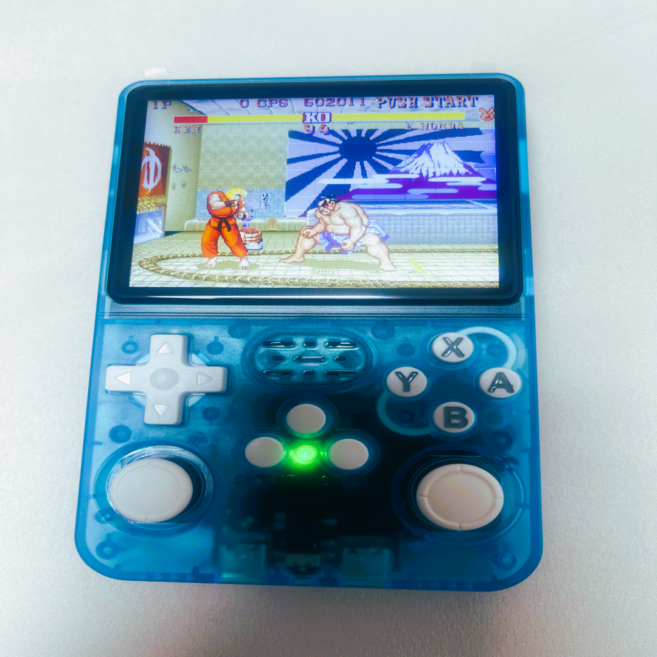 레트로마니아 R36S 128G 한글 한방팩 세트 국내배송 KC인증 휴대용 레트로 게임기, 스카이블루, 128G(한글 한방팩 장착), R36S 게임기