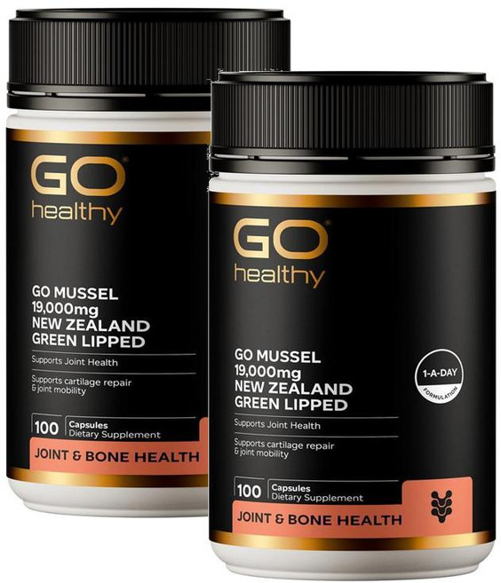 고헬씨 초록입홍합 19000mg 분말캡슐 GO Healthy Mussell, 2개, 100정