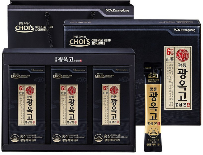 광동 광옥고 홍삼 본 스틱 30p + 쇼핑백, 300ml, 1개