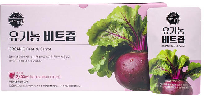 제주농장 유기농 비트즙, 80ml, 60개