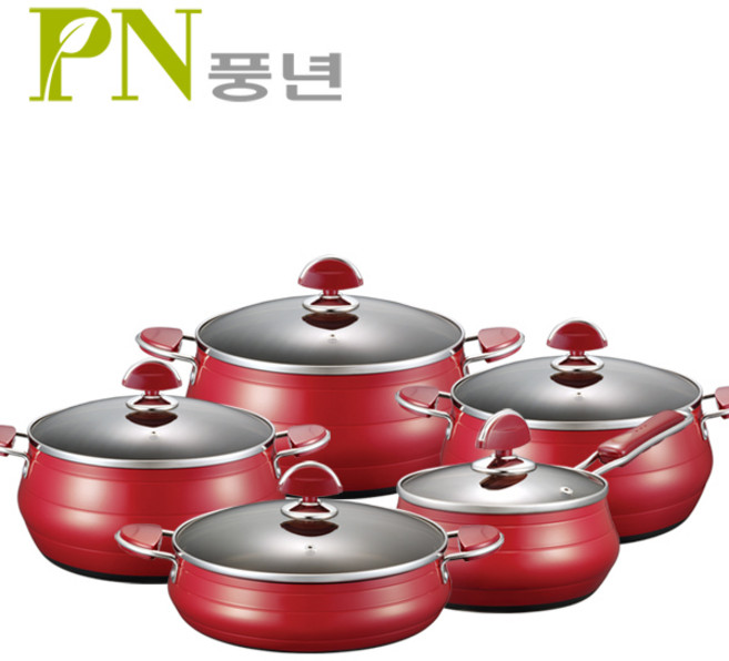 PN풍년 포시아레드 5종 냄비세트 곰솥제외, 단품