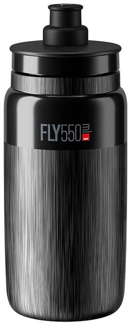 엘리트 플라이 텍스 자전거 물통, 블랙, 550ml, 1개