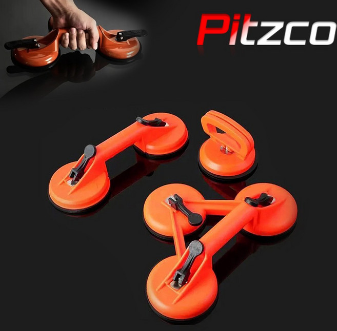 피츠코 유리 흡착기 보급형 타일 고무 압착기 대리석 강화플라스틱 1구 2구 3구, PTC-0118(2구), 1개