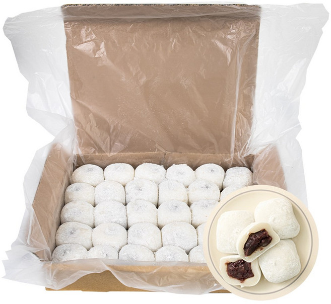 달광상회 찹쌀떡 30개입 2박스 55g 국내산 찹쌀 디저트 간식 대용량, 60개