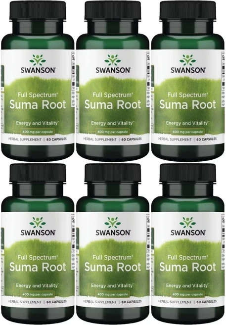 스완슨 수마 뿌리 400mg, 6팩, 60정 - 쿠팡