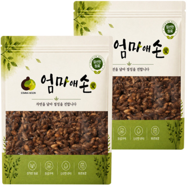 국내산 볶은 도꼬마리, 2개, 500g