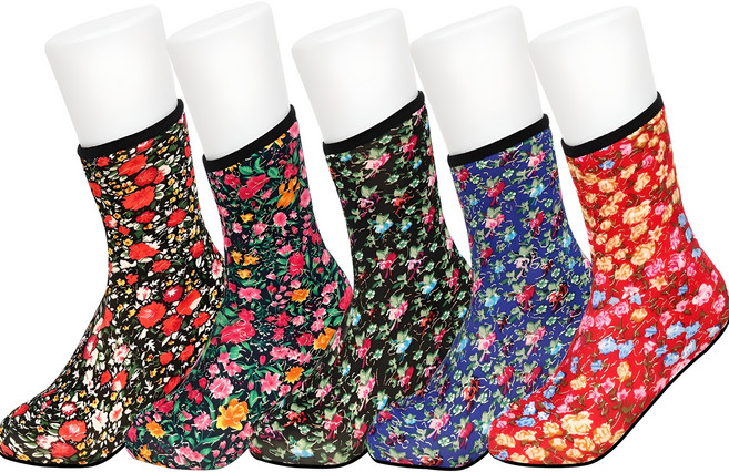 양말명가 여성용 뜨끈뜨끈 불타는 요술버선 귀족 중목 보온 기모 5켤레