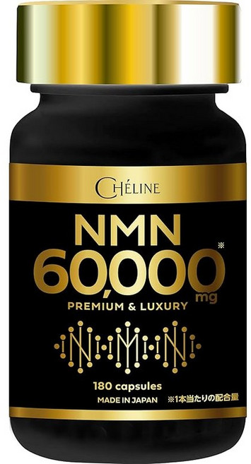 CHÉLINE NMN 60 000mg 보충제 고순도 99.9% 국내 GMP 인증 공장 180캡슐 약 60일분 내산성 캡슐 콜라겐 히알루론산 플라센타 세라마이드 클로렐라 α리포산 유, 1개