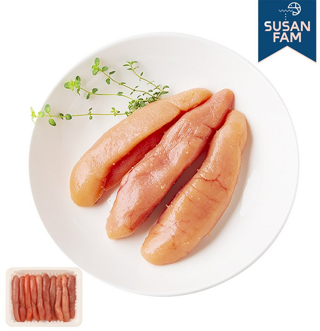 무색소 저염 명란 250g 구이용 백명란 명란젓갈, 1개