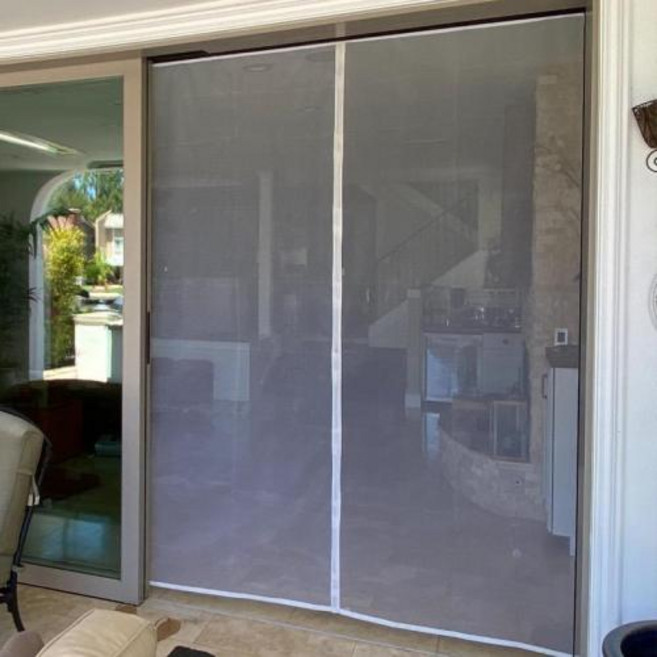 현관방충망 마그네틱문짝 모기장 마그네틱 도어 스크린 곤충 커튼 플라이 흰색 자동 폐쇄 보이지 않는 메쉬 주방 실내 거실, 24)Width 90cm - 사이즈 225cm