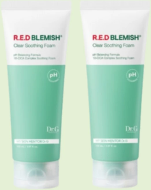 닥터지 약산성 레드 블레미쉬 클리어 수딩 폼, 150ml, 2개 - 쿠팡