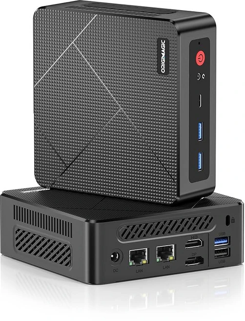 오리지널매직 N1 라이트 라이젠 7 미니 PC 5700U 16GB RAM 512GB NVMe SSD 컴퓨터 2.5GbE LAN/Wi-Fi 6E/BT 5.2/완전 기능 USB-C, R5 3550H 16+512GB, 1개 - 쿠팡